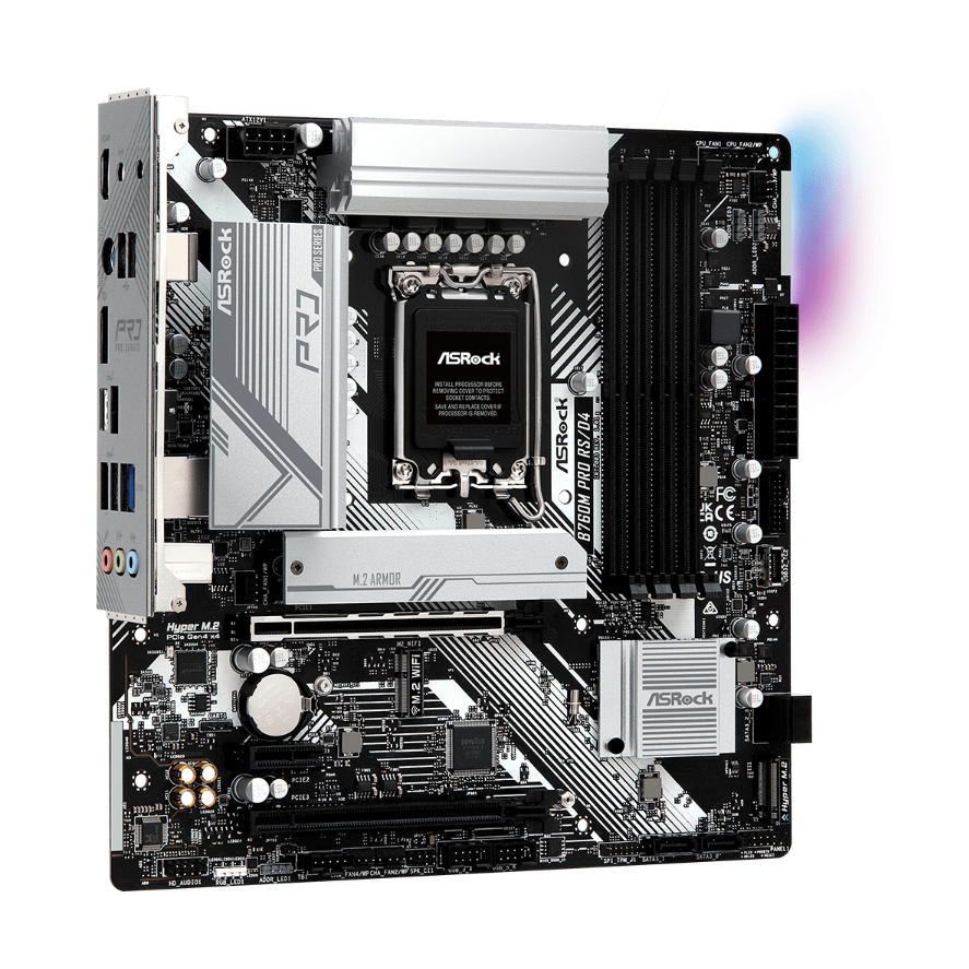 Mainboard Asrock B760M Pro RS D4 - Bảo hành chính hãng 36 Tháng