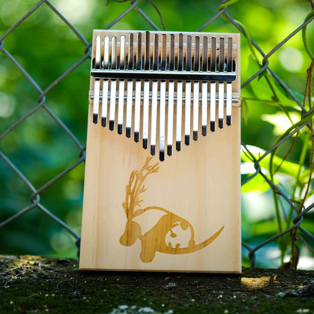 Đàn kalimba 17 phím , kalimba 17 phím nguyên khối, kalimba giá rẻ, tặng dán phím sắc màu, full phụ kiện