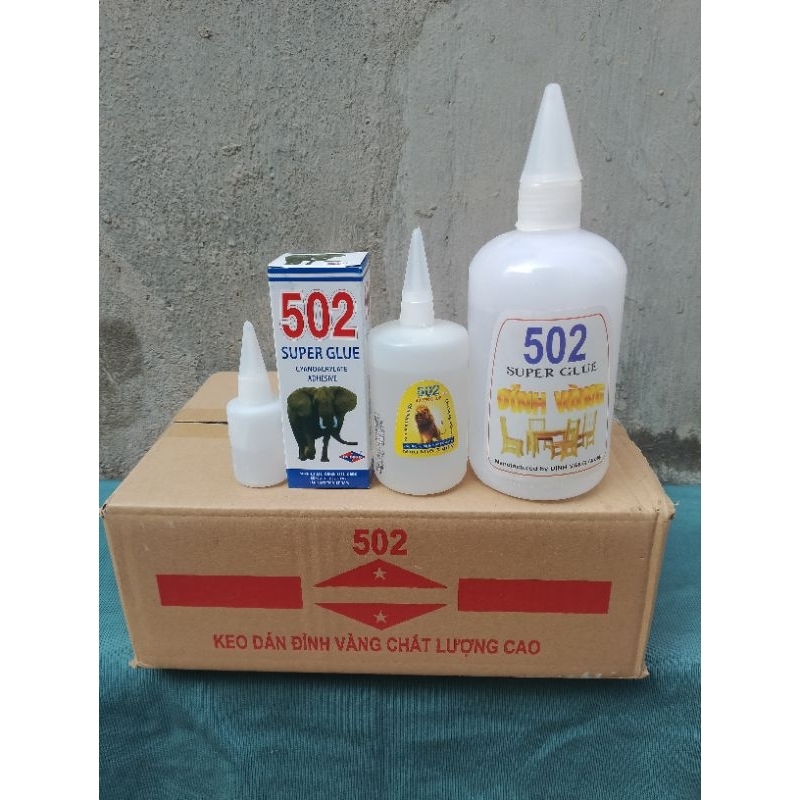 Keo 502 ĐỈNH VÀNG chai nhỏ 100g