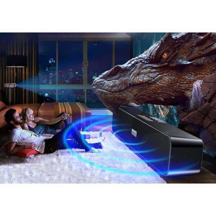 Loa Bluetooh A36 Siêu Bass, Âm Thanh Vòm Có Chỗ Cắm Thẻ Nhớ - Loa Không Dây Tương Thích Điện Thoại, Máy Tính, Tivi