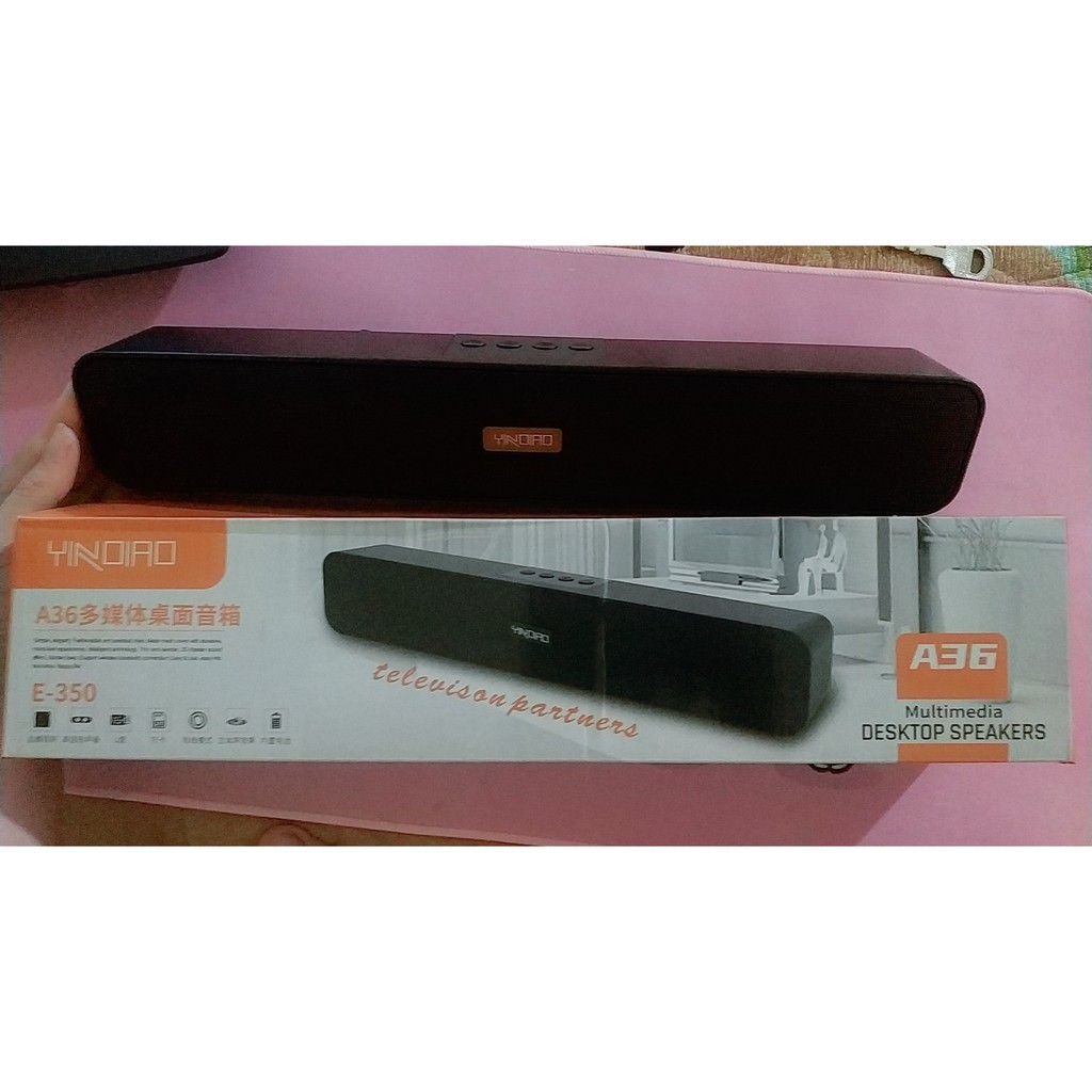 Loa Bluetooh A36 Siêu Bass, Âm Thanh Vòm Có Chỗ Cắm Thẻ Nhớ - Loa Không Dây Tương Thích Điện Thoại, Máy Tính, Tivi