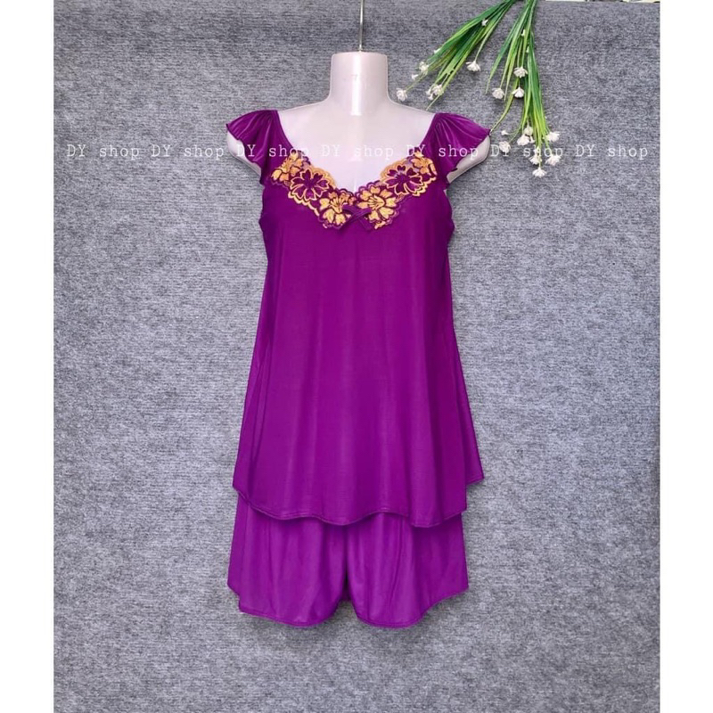 Đồ Bộ Nữ, Bộ mặc nhà thun lạnh đùi tay cánh tiên