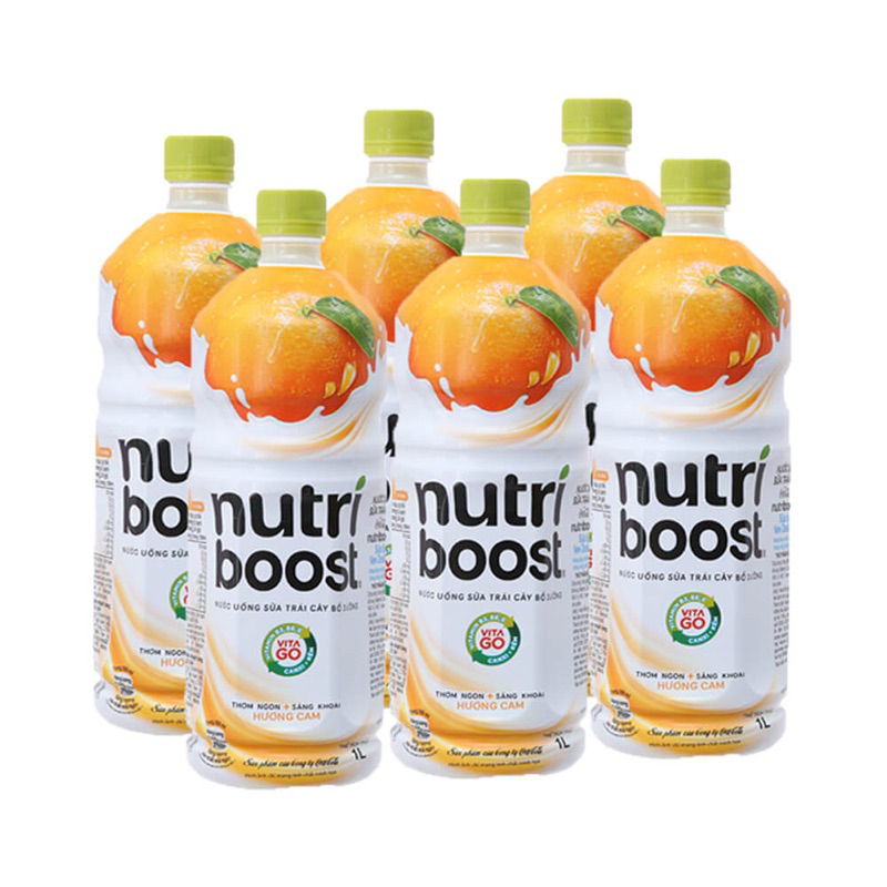 Chai 1 Lít  sữa trái cây Nutriboost Coca-Cola