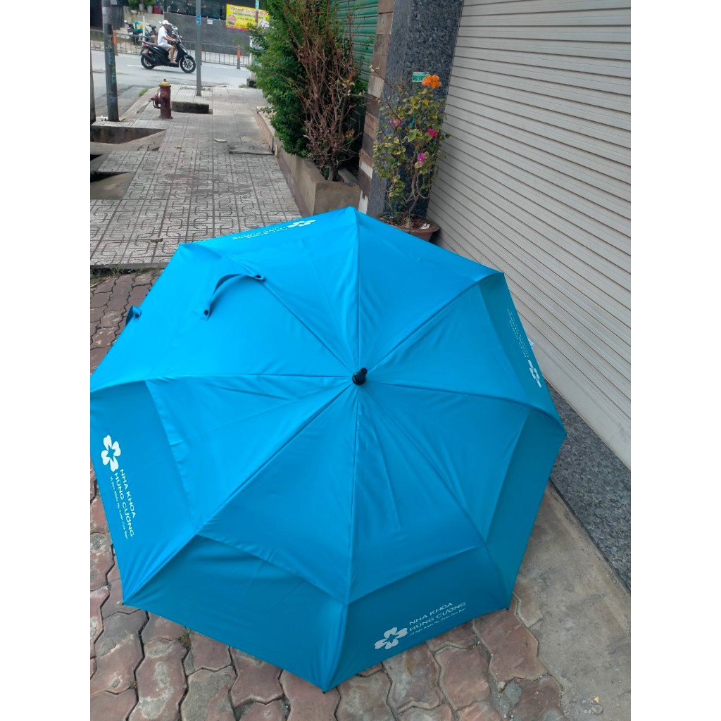 Ô dù 2 tầng chống lật in logo theo yêu cầu