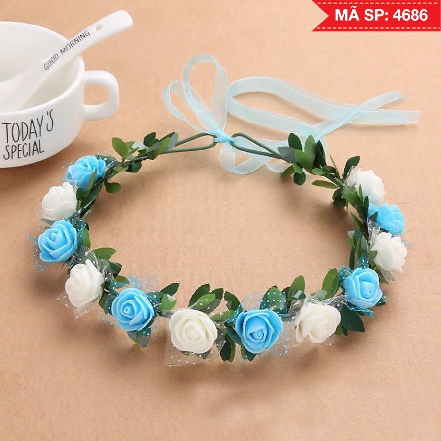 Vòng hoa đội đầu mix baby xinh xắn chụp kỉ yếu