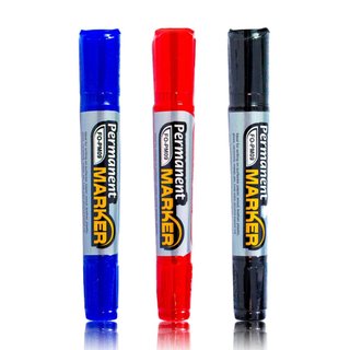 Bút lông dầu Thiên Long FO-PM09, có độ bám dính tốt trên đa dạng chất liệu với mực đậm tươi, ra đều và liên tục