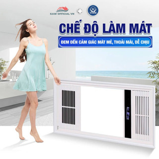 Quạt Sưởi Âm Trần, Đèn Sưởi Nhà Tắm, Quạt Sưởi Âm Trần TLC 2500W, 4 Chức Năng sưởi ấm, làm mát, chiếu sáng