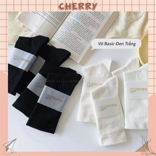 Tất cổ cao nữ chất liệu cotton thoáng khí chống hôi chân - Cherry Shop