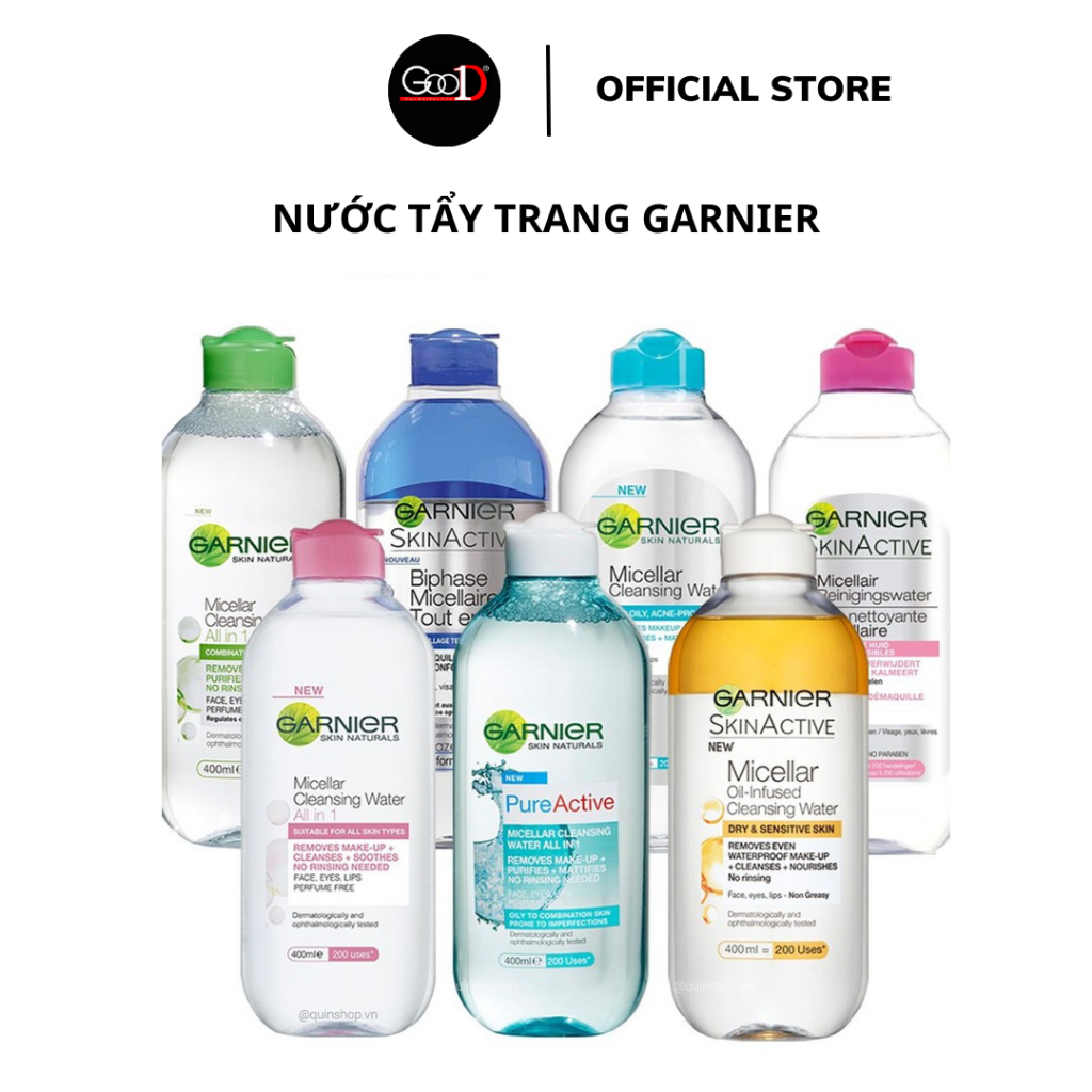 Nước Tẩy Trang Garnier 400ml Pháp