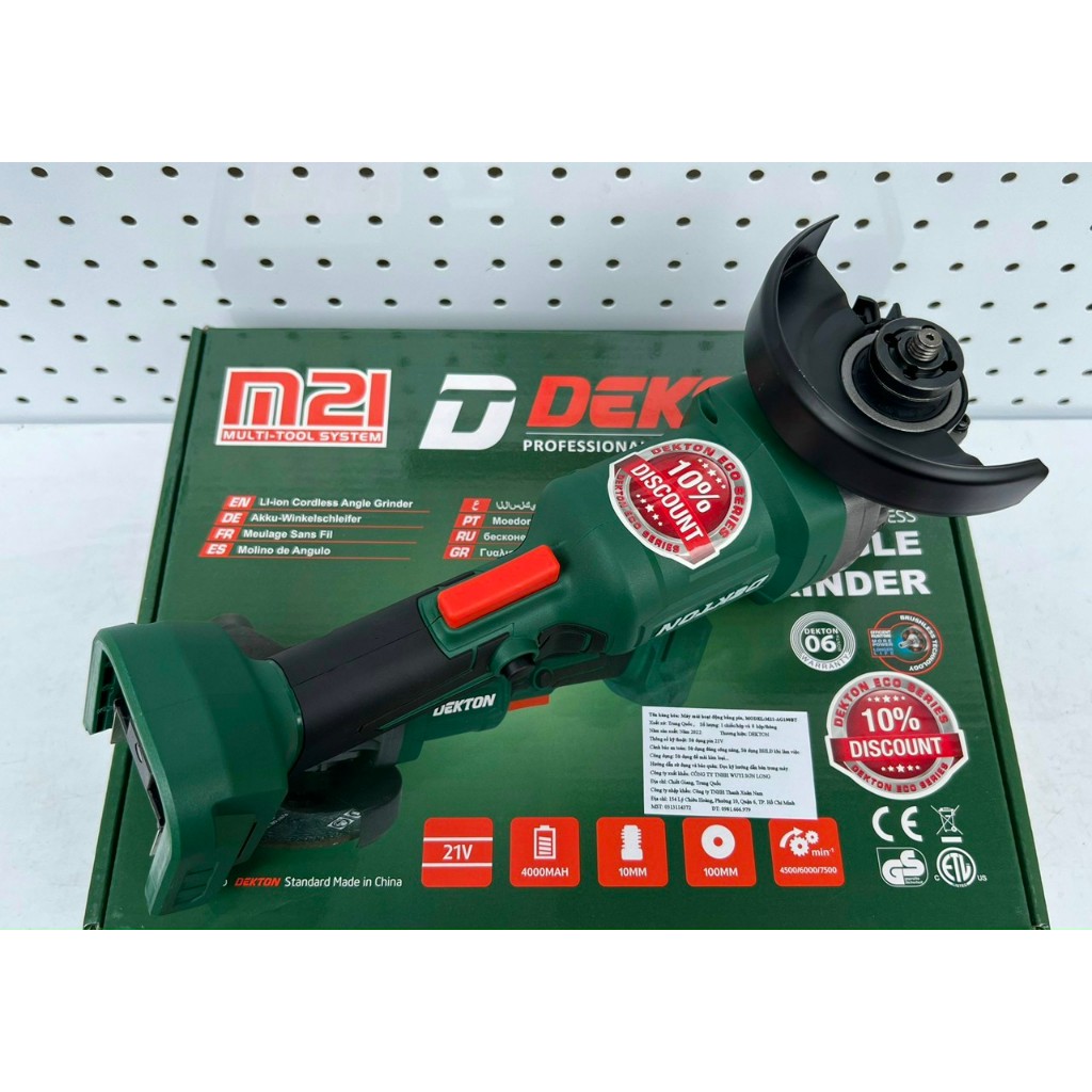 Combo máy mài pin M21-AG100BT/ 1 THÂN + 2 PIN 4A + 1 SẠC