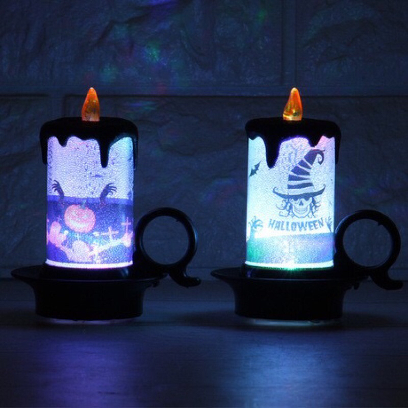 Nến giả đèn led trang trí Halloween ánh sáng đẹp