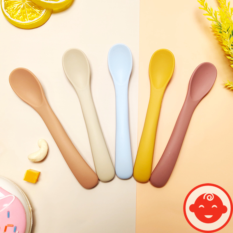 Thìa ăn dặm silicon MỀM DẺO cho bé TS01
