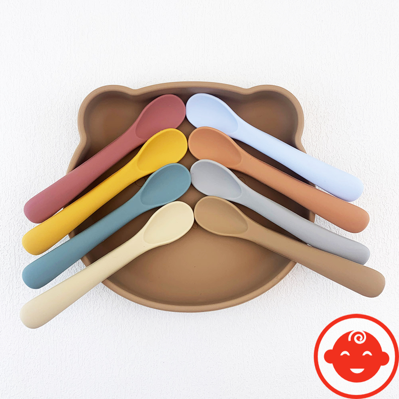 Thìa ăn dặm silicon MỀM DẺO cho bé TS01