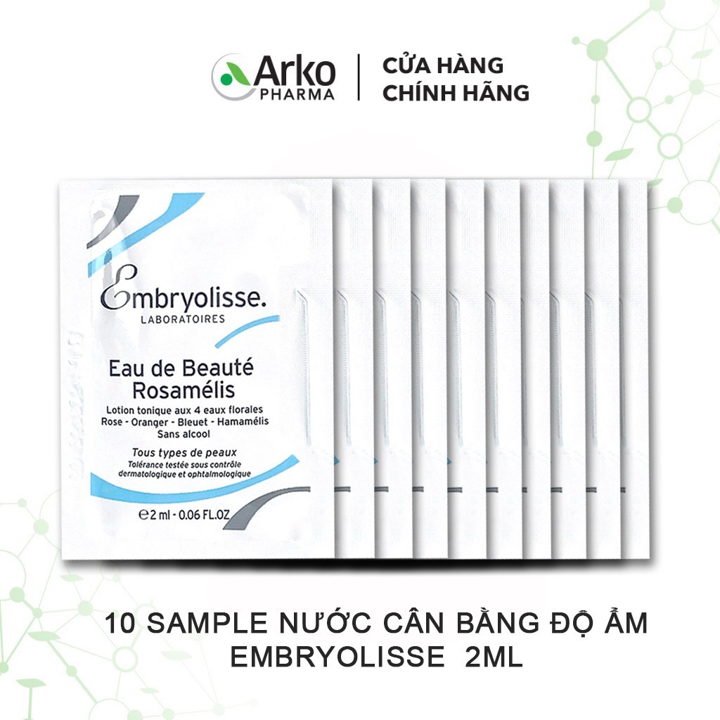 Mẫu Thử Nước Cân Bằng Độ Ẩm Embryolisse Eau De Beaute Rosamelis 2ml/gói