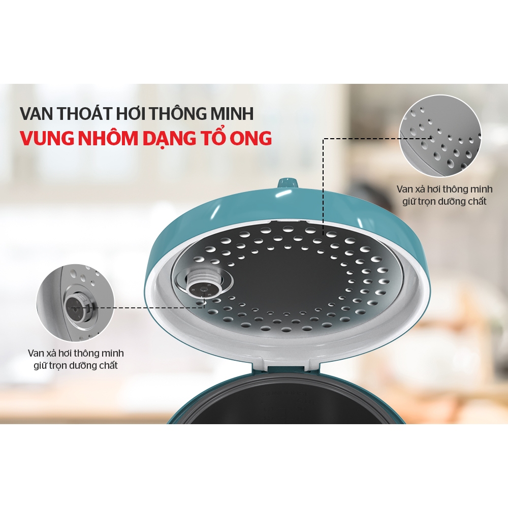 Nồi cơm điện 1.8L SUNHOUSE SHD8605 - Bảo hành chính hãng 12 tháng