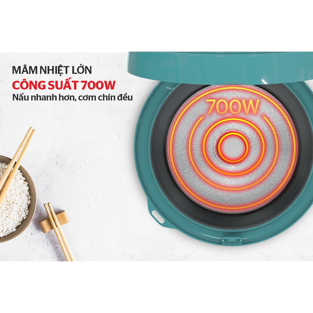 Nồi cơm điện 1.8L SUNHOUSE SHD8605 - Bảo hành chính hãng 12 tháng