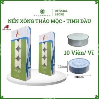Nến tealight hộp 10 viên 4H Không Khói, Không Mùi sang trọng chất liệu từ thiên nhiên an toàn