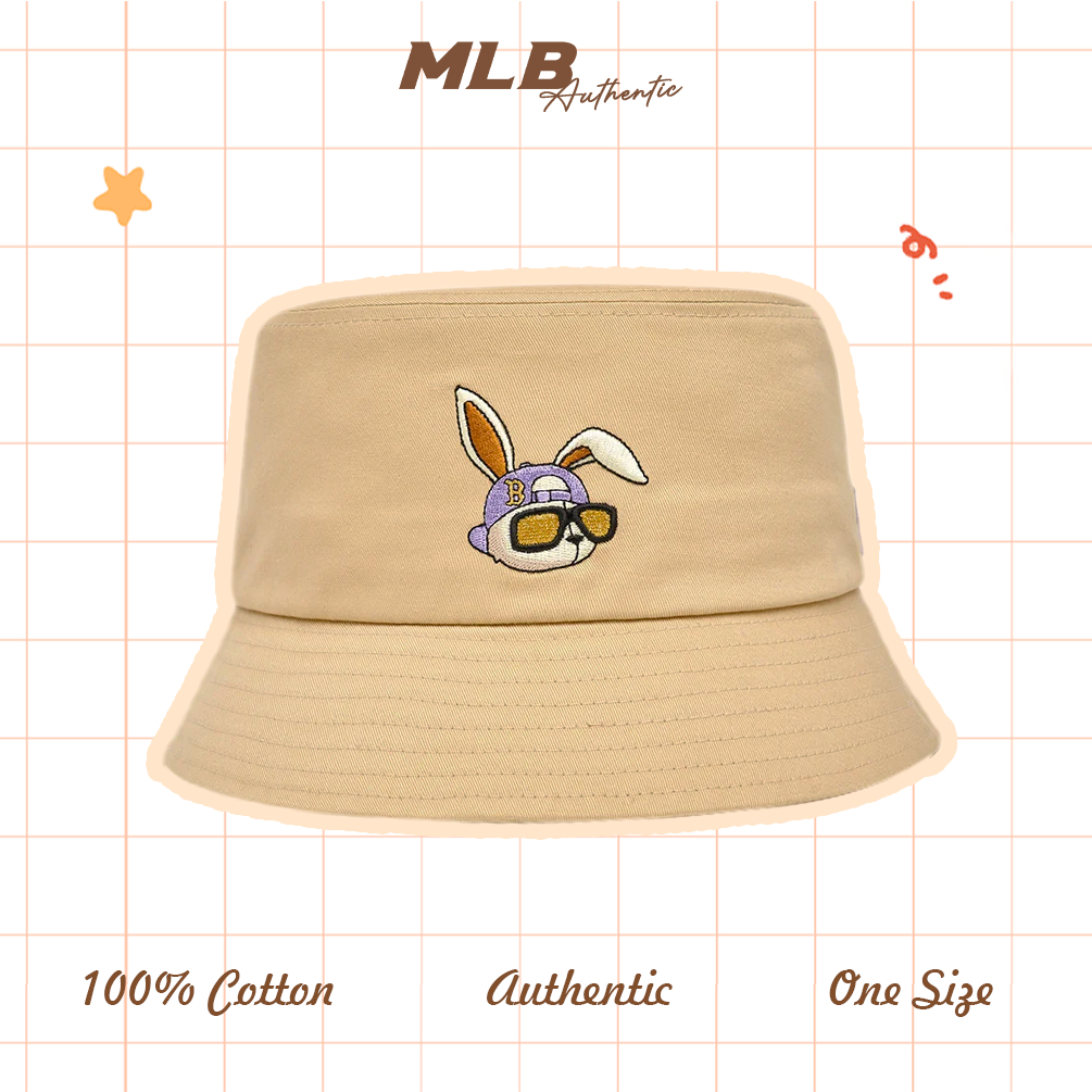 Mũ vành bucket MLB logo thêu hàng xuất dư phong cách Hàn Quốc, vải kaki cao cấp, nón lưỡi trai nam nữ unisex