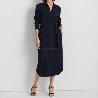 ĐẦM SƠMI R4LPH BELTED LONG SLEEVE