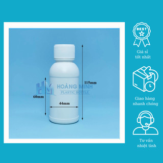 Chai,lọ nhựa đựng thuốc viên thực phẩm chức năng CNX -100ml- trắng
