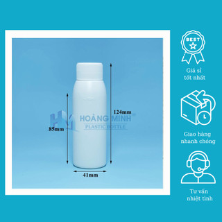 Chai  AQ lọ nhựa đựng thuốc viên thực phẩm chức năng-100ml- trắng