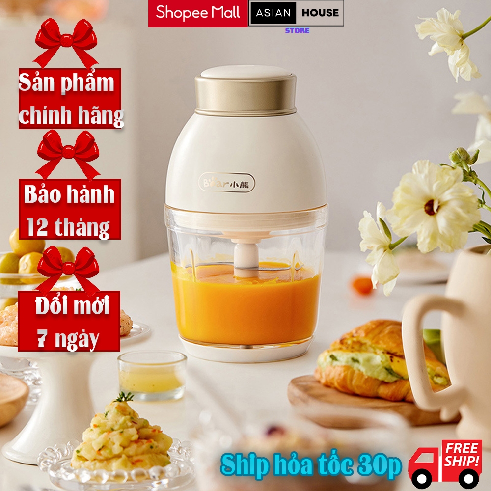 Máy Xay Ăn Dặm Cho Bé Bear QSJ-D02Q1 Dao 6 Lưỡi Dung Tích 600ML Công Suất 200W Bảo Hành 12 Tháng