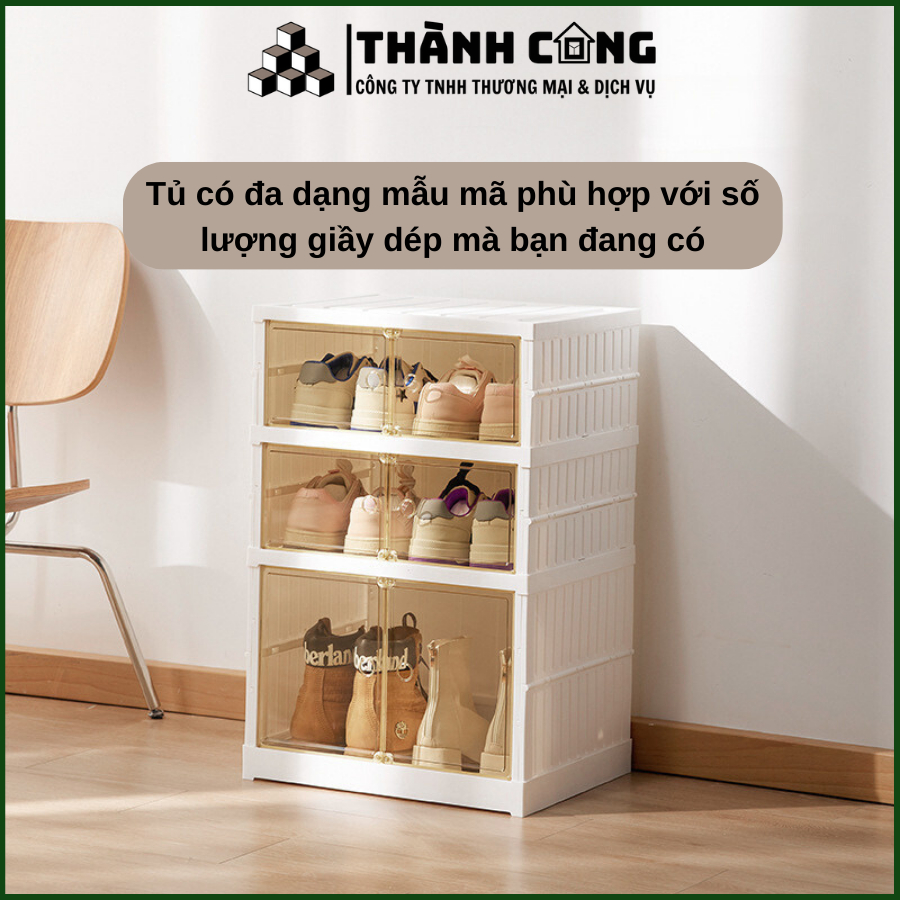 Tủ đựng giày cao cấp Thành Công đa năng gấp gọn, tiện lợi 9101, 9102 & 9104 nhựa PET bao hành 3 năm | BigBuy360 - bigbuy360.vn