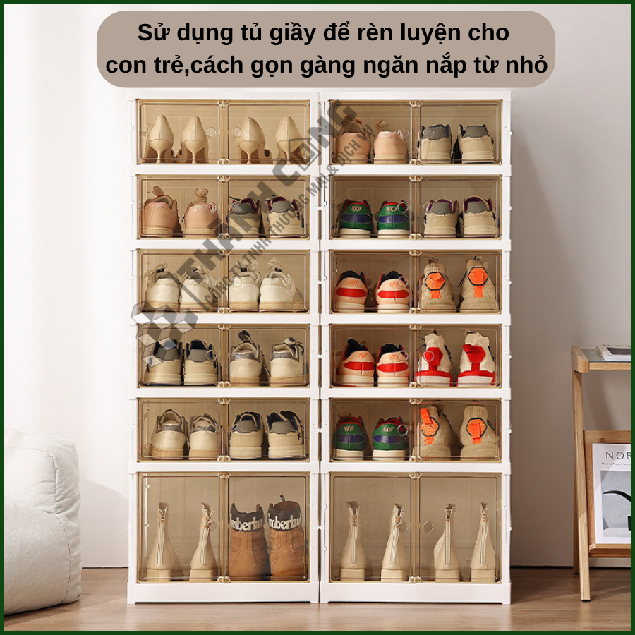 Tủ đựng giày cao cấp Thành Công đa năng gấp gọn, tiện lợi 9101, 9102 & 9104 nhựa PET bao hành 3 năm | BigBuy360 - bigbuy360.vn