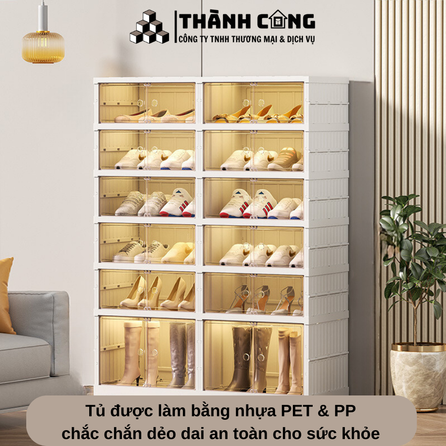 Tủ đựng giày cao cấp Thành Công đa năng gấp gọn, tiện lợi 9101, 9102 & 9104 nhựa PET bao hành 3 năm | BigBuy360 - bigbuy360.vn