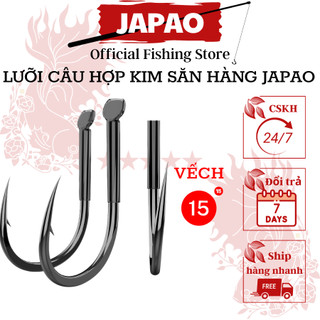 Lưỡi câu cá săn hàng trắm đen hợp kim Japao lưỡi câu cá săn trắm đen trắm trắng đầu bọc silicon