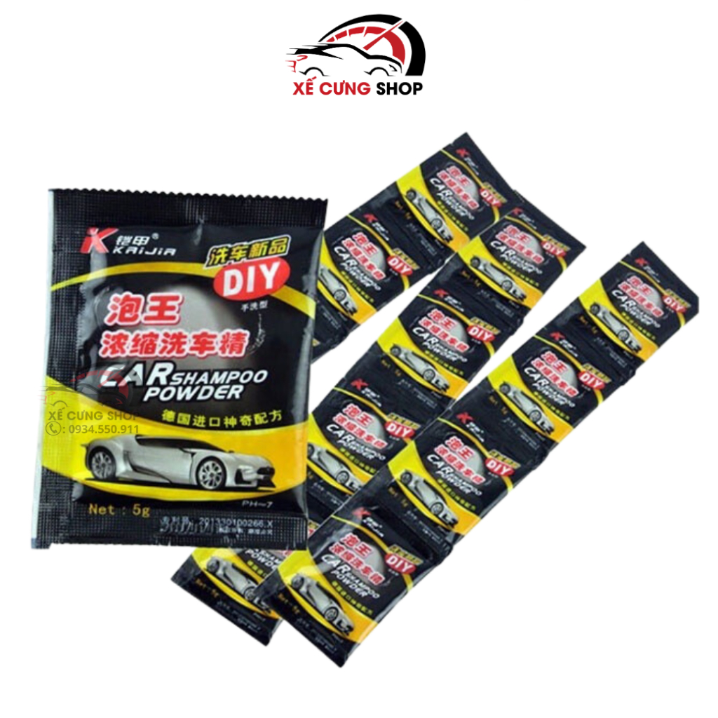 Bột Rửa Xe Car Shampoo Powder Gói rửa ô tô cao cấp