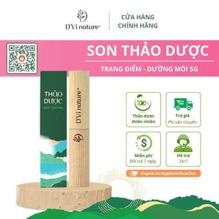 Son thảo dược D'Vi nature dùng trang điểm, dưỡng môi, dưỡng ẩm, môi mềm từ nhiên và không chứa chì