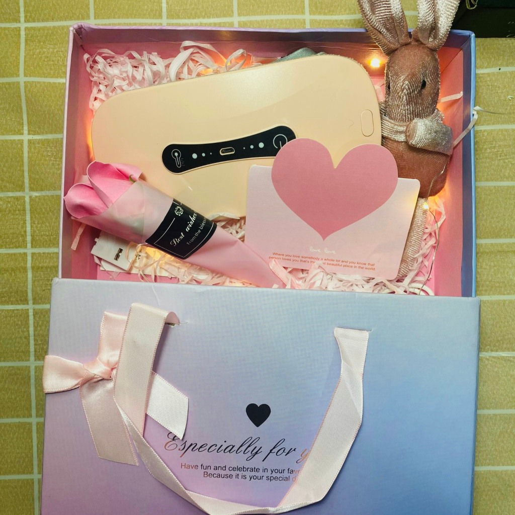 Máy massage bụng - Đai chườm nóng giảm đau bụng kinh tức thì 3 chế độ