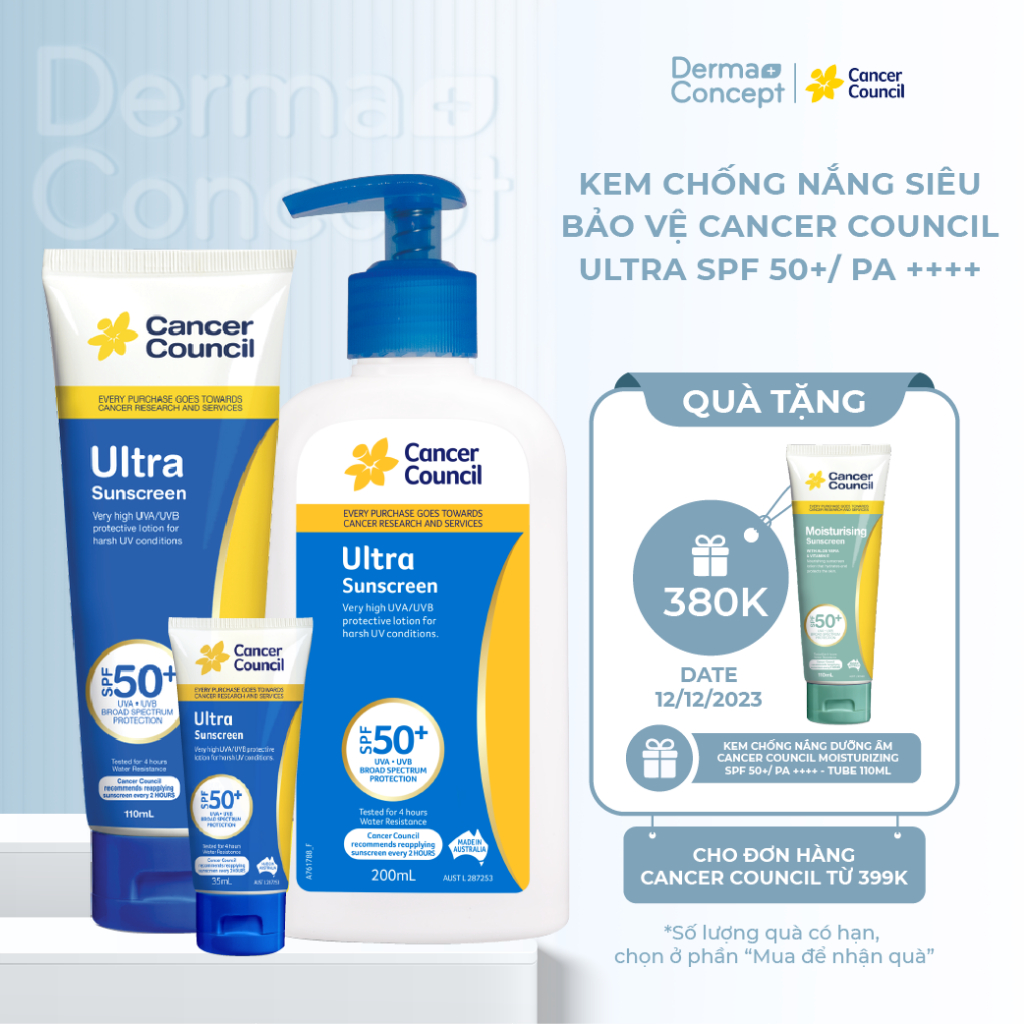 Kem chống nắng Siêu bảo vệ Cancer Council Ultra SPF 50+/ PA++++