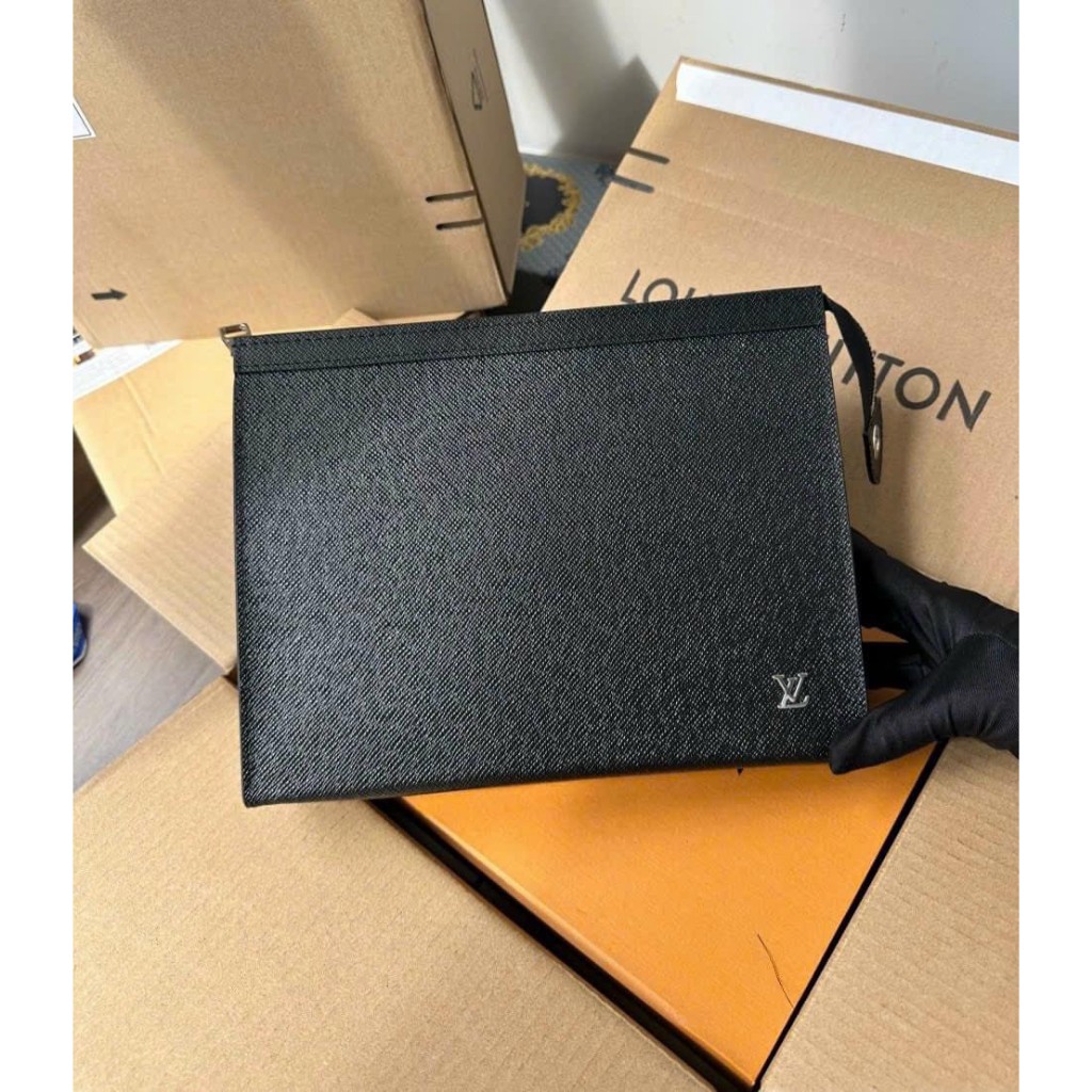 Ví clutch Cầm tay Nam LV Steamer SPSL Fullbox size 28cm