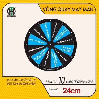 Vòng Quay ăn nhậu, vòng xoay may mắn, vòng xoay trò chơi, ... nhiều content cho bạn chọn lựa