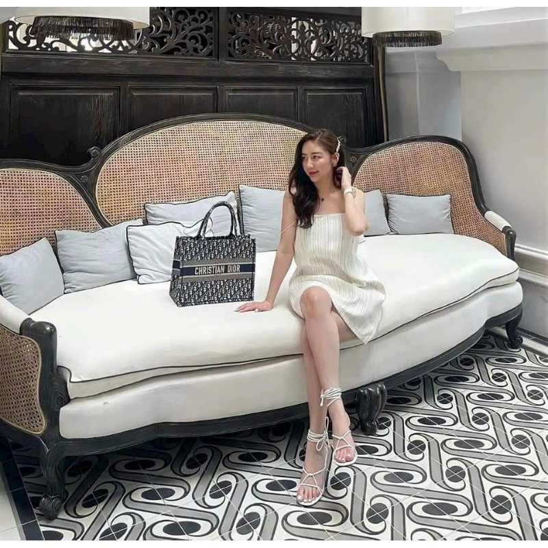 TÚI DIO BOOK CHẤT VẢI THÊU NỔI CHỮ THỜI TRANG FULL BOX