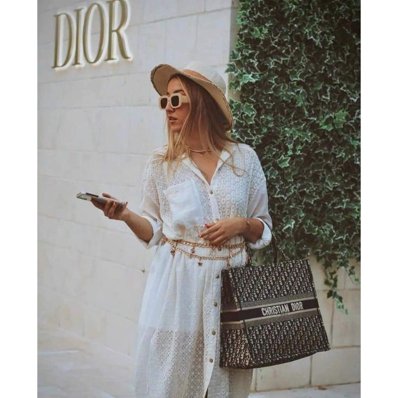 TÚI DIO BOOK CHẤT VẢI THÊU NỔI CHỮ THỜI TRANG FULL BOX