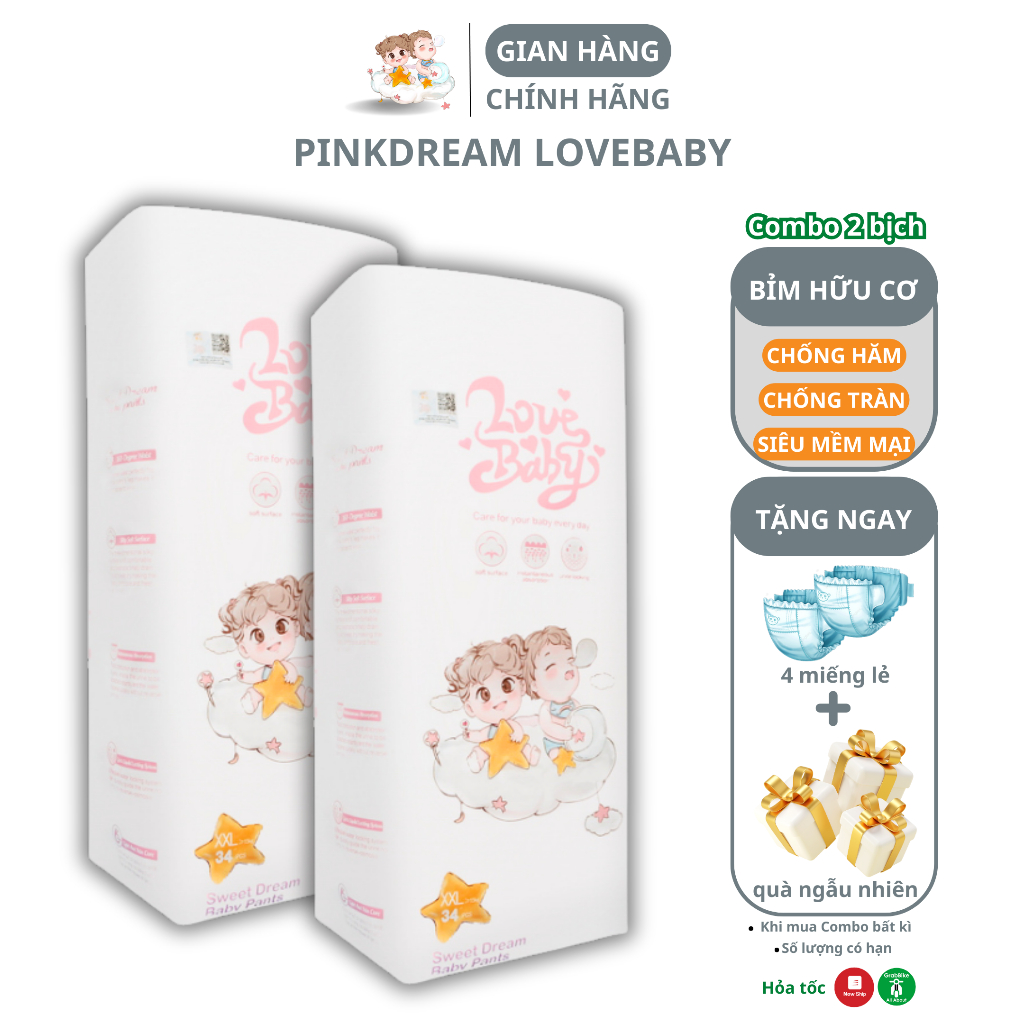 chống hăm thoáng khí chống tràn ngược Pinkdream Love Baby