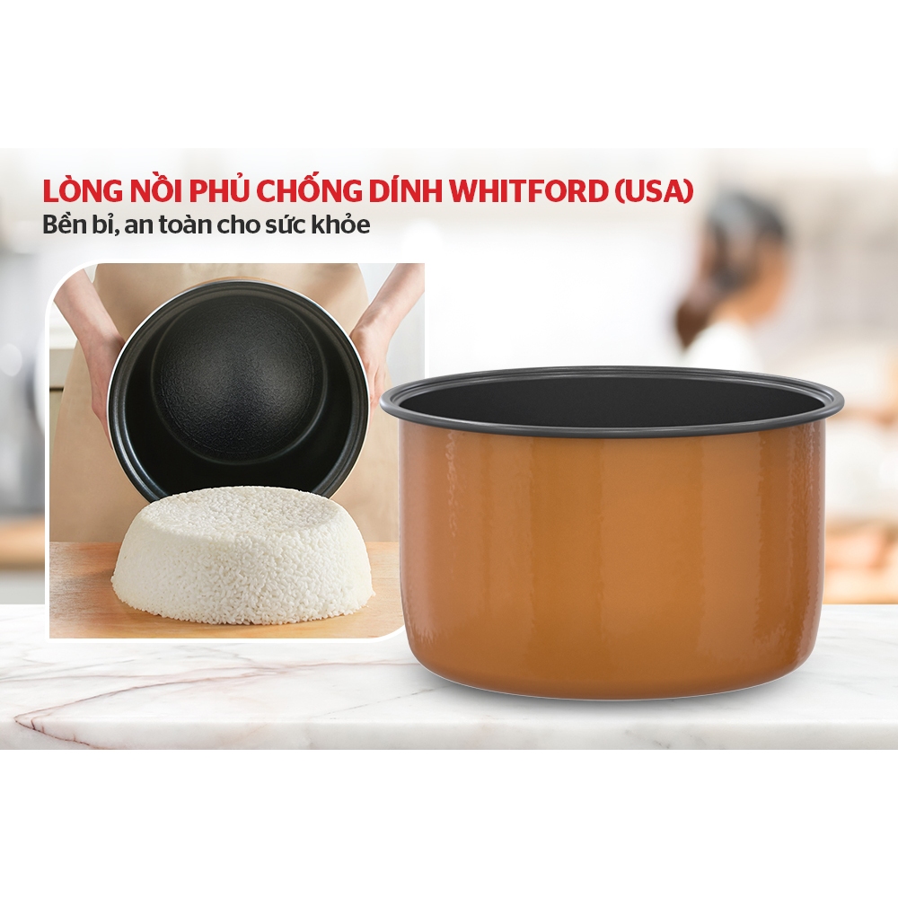 Nồi cơm điện 1.8L SUNHOUSE SHD8605 - Bảo hành chính hãng 12 tháng