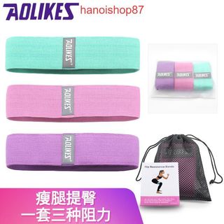 Dây kháng lực, bộ 3 dây dây kháng lực miniband tập mông aolikes