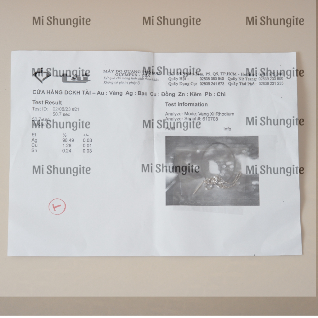 Dây chuyền bạc mầm đá thạch anh tím rung bóng tinh thể amethyst Brazil