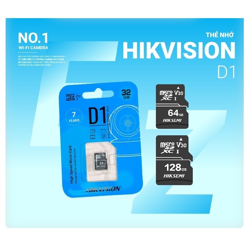 Thẻ nhớ Hikvision 32GB 64GB tốc độ 92MB/S class 10 Hàng chính hãng