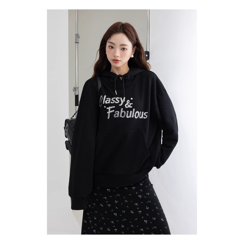 Hoodie kim sa đính đá tim-Váy cotton co giãn in hoa