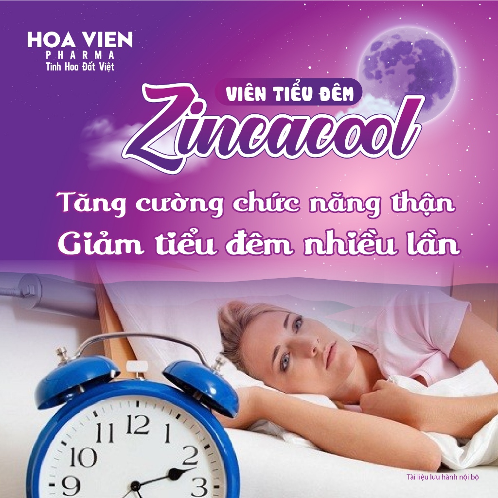 Viên tiểu đêm zincacool giảm tiểu rắt tiểu khó tiểu nhiều lần tiểu đêm nhiều hộp 30 viên [CHÍNH HÃNG]