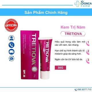 Kem Tretiova 30G Giúp Mờ Nám, Sạm Da, Tàn Nhang, Hỗ Trợ Chống Nắng