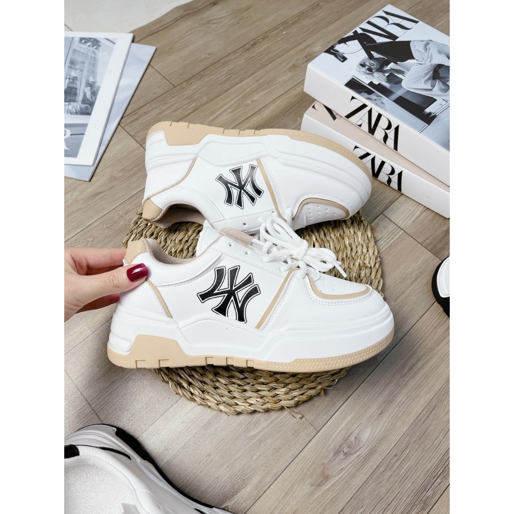 Giày thể thao Sneaker nữ N,Y chất liệu da PU trẻ trung năng động