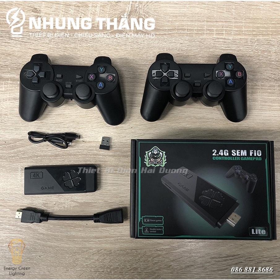 Máy Chơi Game Stick 4K MG-F10 - Kết Nối Không Dây WIFI 2.4G - HDMI TV 13000 Trò Chơi - Kèm Thẻ Nhớ 64gb