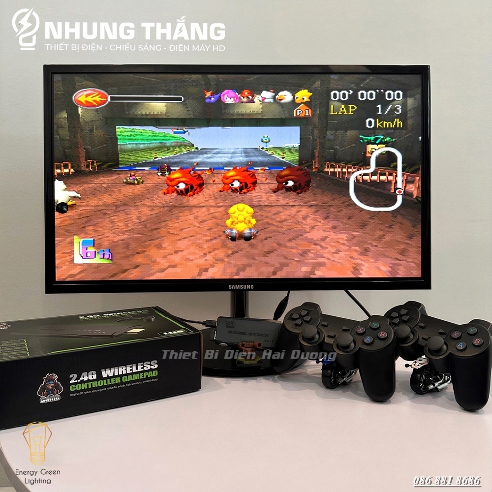 Máy Chơi Game Stick 4K MG-F10 - Kết Nối Không Dây WIFI 2.4G - HDMI TV 13000 Trò Chơi - Kèm Thẻ Nhớ 64gb