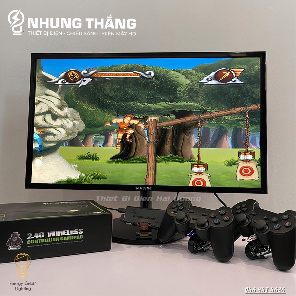 Máy Chơi Game Stick 4K MG-F10 - Kết Nối Không Dây WIFI 2.4G - HDMI TV 13000 Trò Chơi - Kèm Thẻ Nhớ 64gb